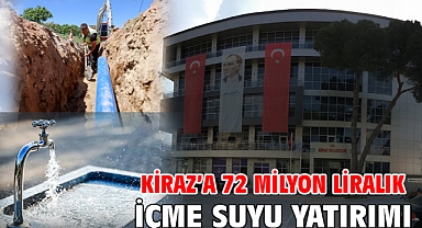 Kiraz’a 72 milyon liralık içme suyu yatırımı