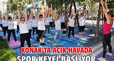 Konak’ta açık havada spor keyfi başlıyor