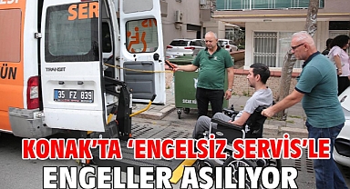 Konak’ta ‘Engelsiz Servis’le engeller aşılıyor