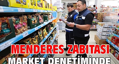 Menderes Zabıtası Market Denetiminde