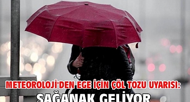 Meteoroloji'den Ege için çöl tozu uyarısı: Sağanak geliyor