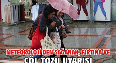 Meteoroloji'den sağanak, fırtına ve çöl tozu uyarısı