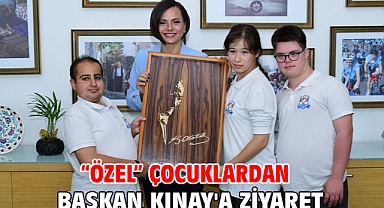 “Özel” çocuklardan Başkan Kınay'a ziyaret