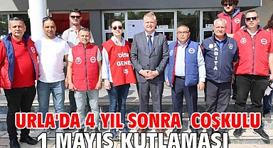 Urla'da 4 yıl sonra coşkulu 1 Mayıs kutlaması