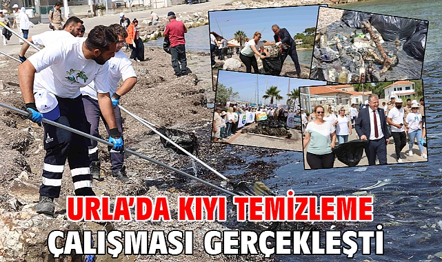 Urla’da kıyı temizleme çalışması gerçekleşti