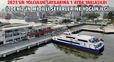 2023’ün yolculuk sayılarına 1 ayda yaklaşıldı İZDENİZ’in Midilli seferlerine yoğun ilgi