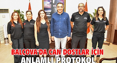Balçova'da can dostlar için anlamlı protokol