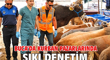 Buca’da kurban pazarlarında sıkı denetim