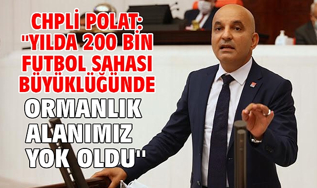 CHPli Polat: ''Yılda 200 Bin Futbol Sahası Büyüklüğünde Ormanlık Alanımız Yok Oldu''