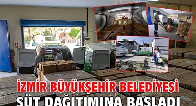 İzmir Büyükşehir Belediyesi süt dağıtımına başladı