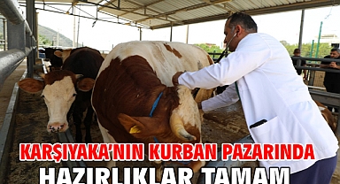 Karşıyaka’nın kurban pazarında hazırlıklar tamam