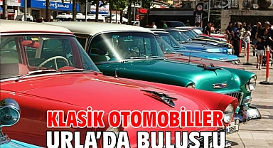 Klasik otomobiller Urla’da buluştu
