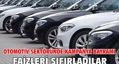 Otomotiv sektöründe kampanya bayramı... Faizleri sıfırladılar