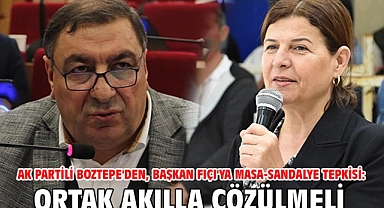 AK Partili Boztepe'den, Başkan Fıçı'ya masa-sandalye tepkisi: Ortak akılla çözülmeli!
