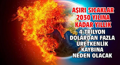 AŞIRI SICAKLAR 2030 YILINA KADAR YILLIK 4 TRİLYON DOLARDAN FAZLA ÜRETKENLİK KAYBINA NEDEN OLACAK