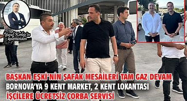 Başkan Eşki'nin şafak mesaileri tam gaz devam