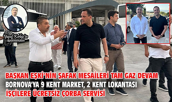 Başkan Eşki'nin şafak mesaileri tam gaz devam