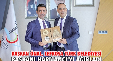 Başkan Önal, Lefkoşa Türk Belediyesi Başkanı Harmancı’yı ağırladı
