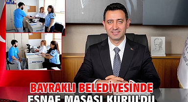 Bayraklı Belediyesinde esnaf masası kuruldu