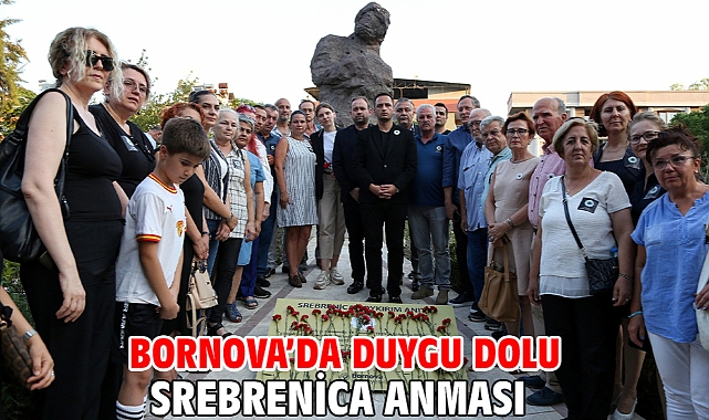 Bornova’da duygu dolu Srebrenica anması