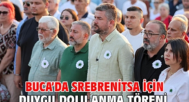 Buca’da Srebrenitsa için duygu dolu anma töreni