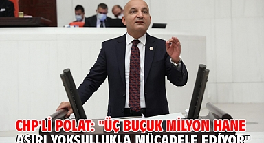 CHP'li Polat: ''Üç Buçuk Milyon Hane Aşırı Yoksullukla Mücadele Ediyor''