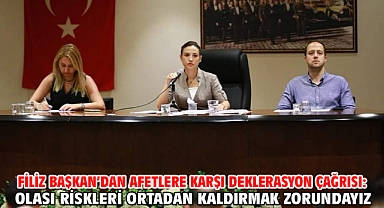 Filiz Başkan’dan Afetlere Karşı Deklerasyon Çağrısı: Olası Riskleri Ortadan Kaldırmak Zorundayız