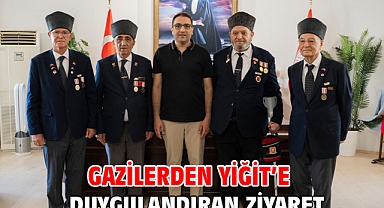 Gazilerden Yiğit’e duygulandıran ziyaret