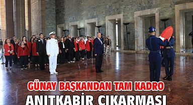 Günay Başkandan Tam Kadro Anıtkabir Çıkarması