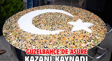 Güzelbahçe’de Aşure Kazanı Kaynadı