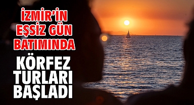 İzmir’in eşsiz gün batımında Körfez turları başladı