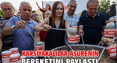 Karşıyakalılar aşurenin bereketini paylaştı