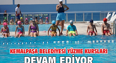Kemalpaşa Belediyesi Yüzme Kursları Devam Ediyor