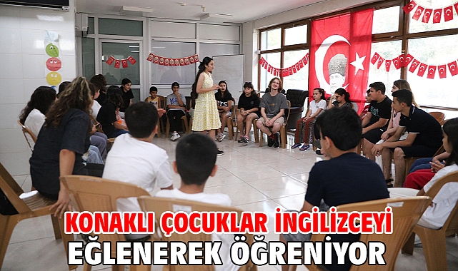 Konaklı çocuklar İngilizceyi eğlenerek öğreniyor
