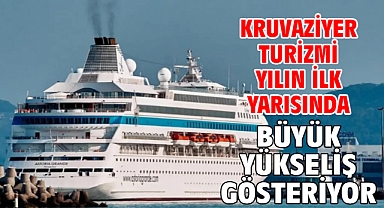 KRUVAZİYER TURİZMİ YILIN İLK YARISINDA BÜYÜK YÜKSELİŞ GÖSTERİYOR