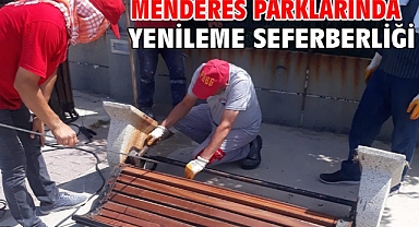 Menderes Parklarında Yenileme Seferberliği