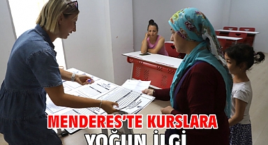 Menderes’te Kurslara Yoğun İlgi