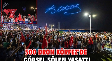 500 dron Körfez’de görsel şölen yaşattı