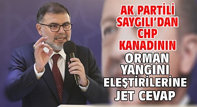 AK Partili Saygılı’dan CHP kanadının orman yangını eleştirilerine jet cevap