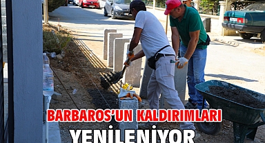 Barbaros’un Kaldırımları Yenileniyor