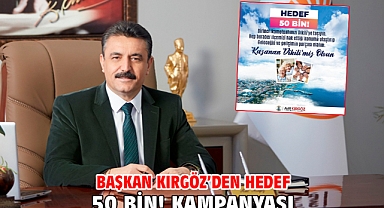 Başkan Kırgöz’den Hedef 50 Bin! Kampanyası