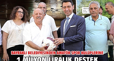 Bayraklı Belediyesinden amatör spor kulüplerine 1 milyon liralık destek