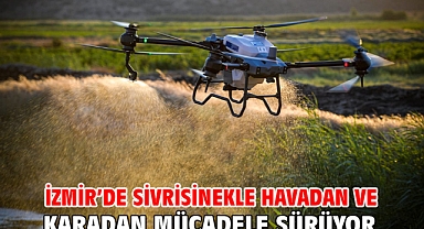 İzmir’de sivrisinekle havadan ve karadan mücadele sürüyor
