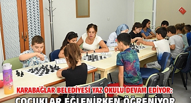 Karabağlar Belediyesi Yaz Okulu devam ediyor: Çocuklar eğlenirken öğreniyor