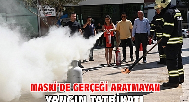MASKİ’de Gerçeği Aratmayan Yangın Tatbikatı