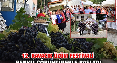 12. Kavacık Üzüm Festivali renkli görüntülerle başladı