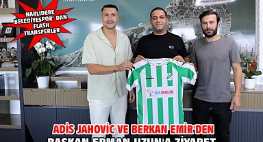 Adis Jahovic ve Berkan Emir'den Başkan Erman Uzun'a ziyaret