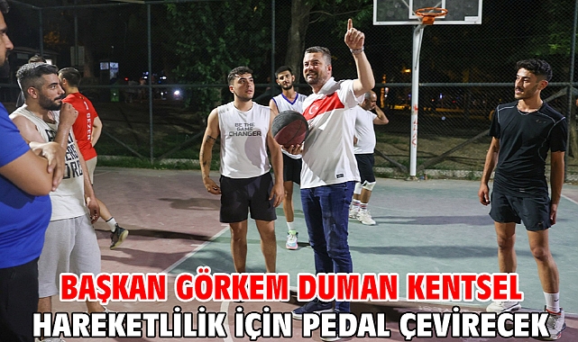 Başkan Görkem Duman kentsel hareketlilik için pedal çevirecek