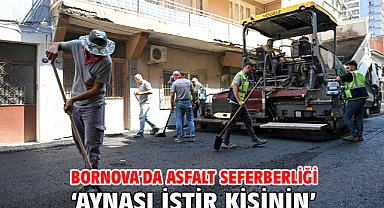 Bornova’da asfalt seferberliği ‘Aynası iştir kişinin’