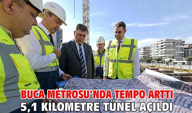 Buca Metrosu’nda tempo arttı 5,1 kilometre tünel açıldı